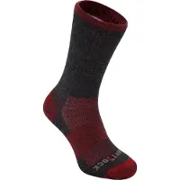 Wrightsock Merino Escape Crew Anti Blister System Grey/Fire