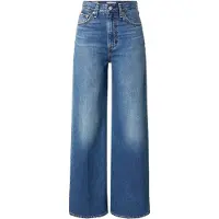Levi's för kvinnor. A6081-0012 Ribcage jeans med vida ben blå (29/32), Casual, Bomull, Denim