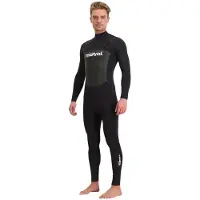 Mistral Gale Force 3/2 Mm Långärmad Våtdräkt I Neopren Med Dragkedja På Ryggen