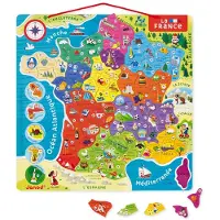 Janod Magnetic France Map Pedagogisk Leksak