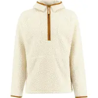 Ulvang Unisex Re Orbit Hooded Half Zip Wool Pile Off White