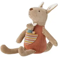 Bloomingville Tygdocka - 33 cm - Clover - Brun - - One Size - Docka