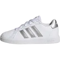 Adidas Skor - Grand Court 2.0 K - Vit/Silver - - 30 - Skor