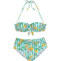 Buffalo Bikini mint / jade / ljusorange / off-white