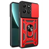Mtp Products Honor X6b Hybrid Skal med Roterande Ring med Kameraskydd - Röd
