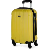 Itaca unisex. 771150-03 4 wheeled rigid cabin case 771150 yellow -55x37x20cm (OSFA), Casual, ABS / Polycarbonate