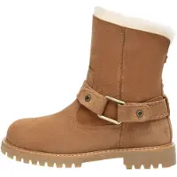 EVER AU Women Pheasant Mid Calf Fashion Boots - Kastanj