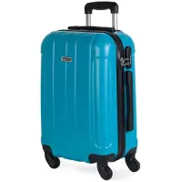 Itaca unisex. 771150-02 4 wheeled rigid cabin case 771150 turquoise -55x37x20cm (OSFA), Casual, ABS / Polycarbonate