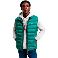 Gant för män. 7006299 Lättviktsväst i dun, grön (XXL), Casual, Återvunnen polyester, Hållbar