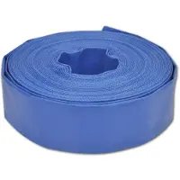 vidaXL Platt slang 25 m 2 PVC vattenleverans