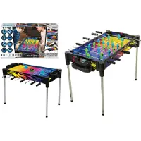 Merchandt Ambassador 2-in-1 Football & Air Hockey - Reversible Neon Arcade