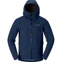 Norrøna - Skidjackor - Falketind Gore-Tex Jacket M'S Indigo Night för Unisex - Storlek S - Marinblå