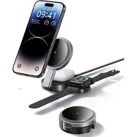 Usams Foldable 3in1 15W Inductive Charge for Phone/Apple Watch/earphones CD234WXC01 (US-CD234)