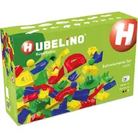 Hubelino 128 Piece Run Elements - Den ursprungliga marmorkrningsuppsttningen - Made in Germany