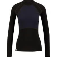 Ulvang Women's Peak Map Crew Baselayer Black/Navy Blue