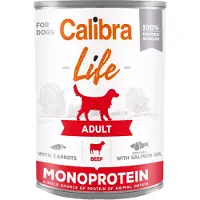 Calibra Life Can Adult Kalvkött Med Morötter 6x400g Hundmat