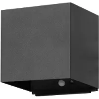 FH Lighting Utomhus vägglampa med rörelsesensor Magnetic, Svart, Hall, Metall, Modern
