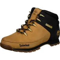 Timberland för män. TB0A1NHJ2311 Euro Sprint gula läderstövlar med snörning i mellankalv (40), Hud, Karta, Nyckelband, Casual, Deportivo, Ut