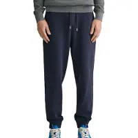 Gant för män. 2009026 Shield Sport-byxor marinblå (L), Casual, Bomull, Marino