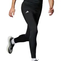 Adidas Sportbyxa 'Adizero' ljusgrön / svart