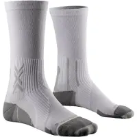 X-socks - Trail running kläder - Run Perform Crew Arctic White/Pearl Grey för UnisexTrä - Storlek 35-38 - Vit