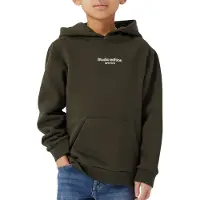 Name it Sweatshirt 'Brody' mörkgrön / vit