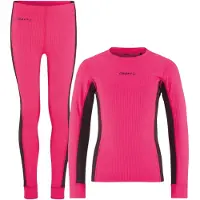 Craft Juniors' Core Dry Baselayer Set Fame/Dark Plum