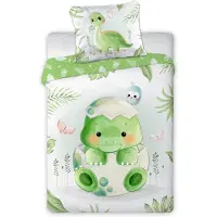 MCU Baby Dino Junior påslakan 100x135 cm - 100% bomull