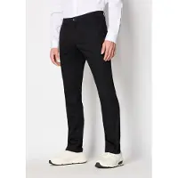 Armani Exchange för män. 8NZP20ZN1RZ1200 Solid byxa svart (29), Casual, Bomull