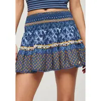 Superdry Printed Shirred Kort Kjol