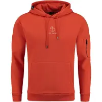 Key Largo Sweatshirt 'MEMBERSHIP' orange / vit