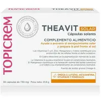 Theavit Topicrem Solar Kosttillskott 30 Enheter