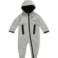 Nike Onesie - Gråmelerad m. Svart - - 9 mån - Onesie