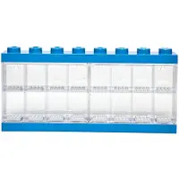 LEGO Minifigurdisplay - 16 fack - 38 cm - Blå - - One Size - Låda