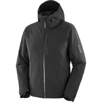 Salomon - Skidjackor - Highland Jacket M Deep Black för Unisex - Storlek L - Svart