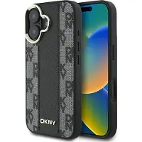 DKNY DKHMP16MPCPVSLK iPhone 16 Plus 6.7" black/black hardcase Checkered Pattern Magsafe