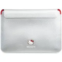 Hello Kitty PU-metallfodral med logotyp för en 14" bärbar dator - silver