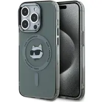 Karl Lagerfeld KLHMP15LHLSCHK iPhone 15 Pro 6,1" svart/svart hårddisk IML Choupette Head MagSafe