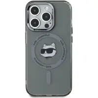 Karl Lagerfeld KLHMP15XHLSCHK iPhone 15 Pro Max 6,7" svart hårddisk IML Metal Choupette MagSafe