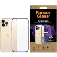 PanzerGlass ClearCase antibakteriellt fodral för iPhone 13 Pro Max - transparent lila
