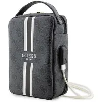 GUESS Väska GUHBP4RPSK Organizer svart/svart 4G Tryckta ränder