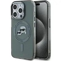 Karl Lagerfeld KLHMP15XHLSKCK iPhone 15 Pro Max 6,7" svart/svart hårdskal IML MagSafe