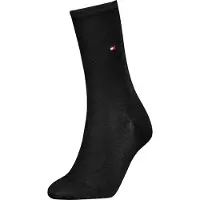 Tommy Hilfiger 1 Pack Flag Embroidery Socks WiTH Silk