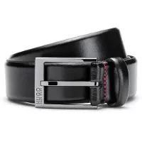 HUGO for man. 50385731 Garney Leather Belt black (105 cm), Casual