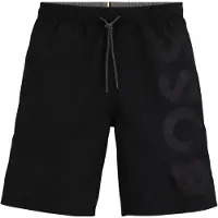 BOSS för män. 50509127 Svart baddräkt för späckhuggare (L), Strandkläder, Återvunnen polyester, Hållbar