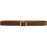 Gant för män. 9940157 Brunt läderbälte med logotyp (100 cm), Casual, Klassisk, Hud