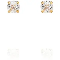 Caroline Svedbom Mini Stud Earrings Gold Crystal - Stjärnurmakarna