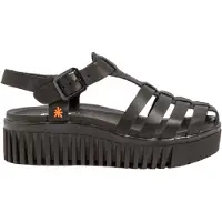 Art för kvinnor. 115752101003_001 Läder Sandaler 1575 Brighton svart (40), Hud, 3 till 5 cm, Spänne, Casual