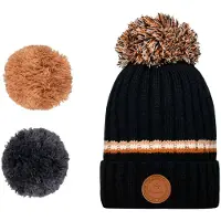 Cabaia - Mössor - Manhattan Beanie Dark Grey för UnisexUll - Svart