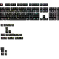 Glorious GPBT Backlit Keycaps, ANSI Layout (US), PBT, Dye-Sub - Schwarz